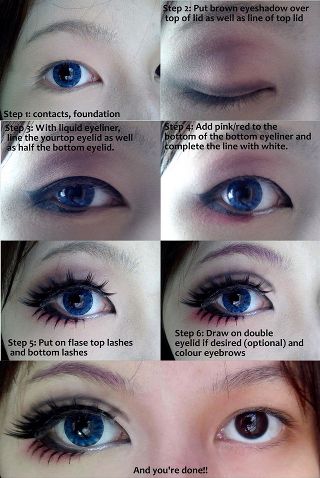 Anime eye Makeup tutorial | Anime Amino