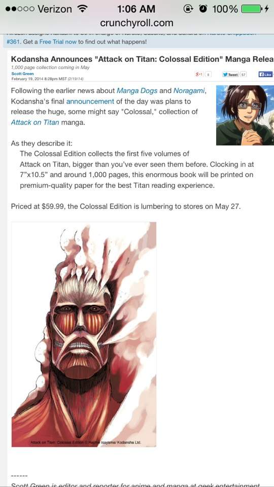 attack on titan colossal edition set