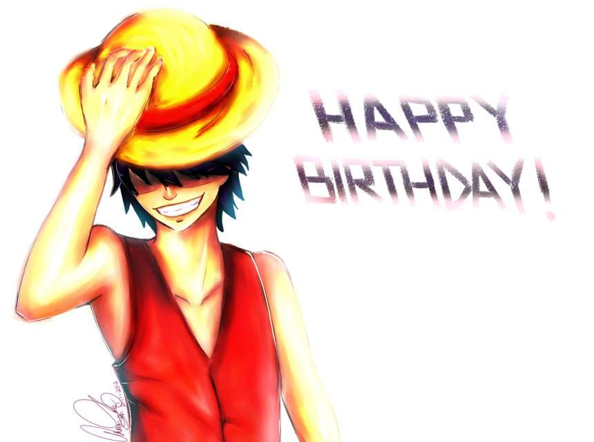 Happy Birthday LUFFY Its Also My Birthday 3 Anime Amino