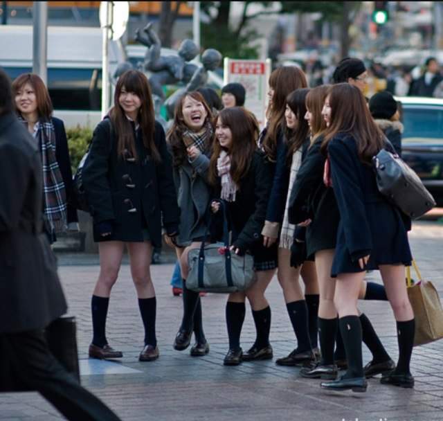 Japanese girls attacked seductive school