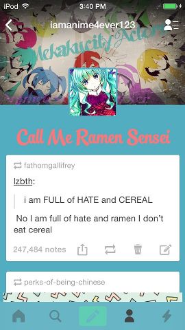 Ramen/why is my phone ringing/tumblr? | Anime Amino