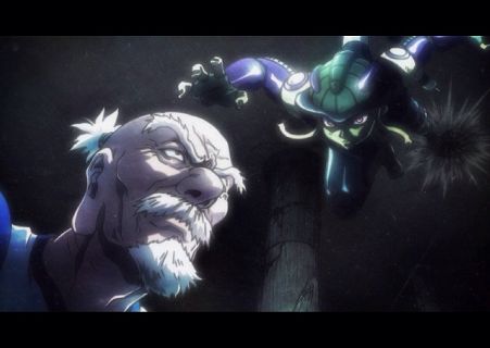 meruem netero atacando hxh luta