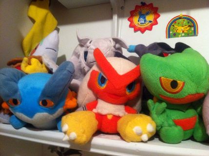 blaziken swampert and sceptile plush