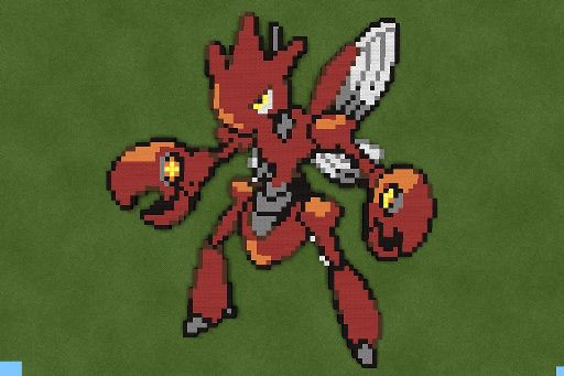 Scizor Pixel Art Minecraft Amino