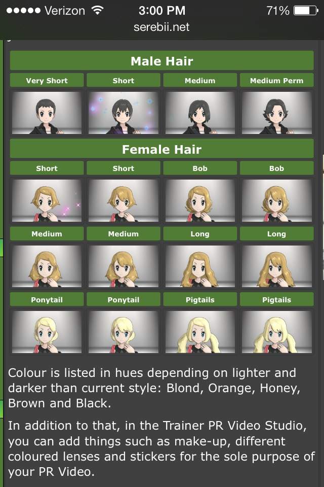 How to get all the hairstyles in pokemon x. 