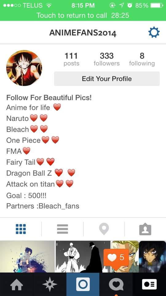 Instagram anime account Anime Amino