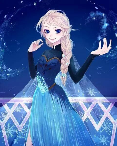 elsa in anime