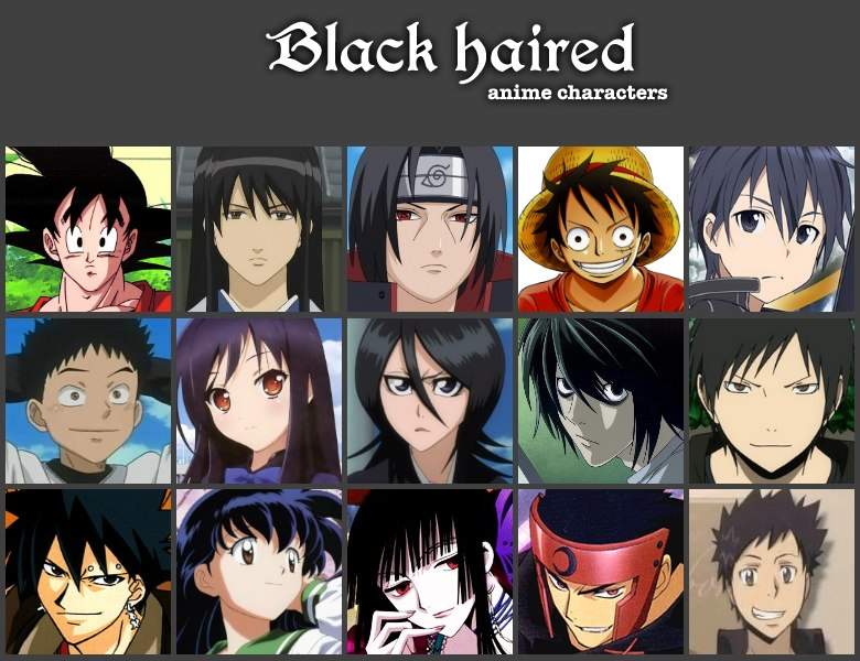 Anime Characters With Black Hair Anime Amino 2314