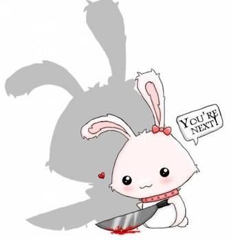 Evil cute bunny | Anime Amino