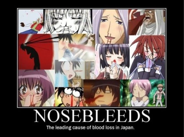 Anime girl nosebleeds | Anime Amino