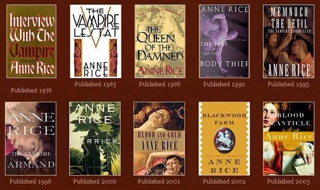 Anne Rice Wiki Books Writing Amino