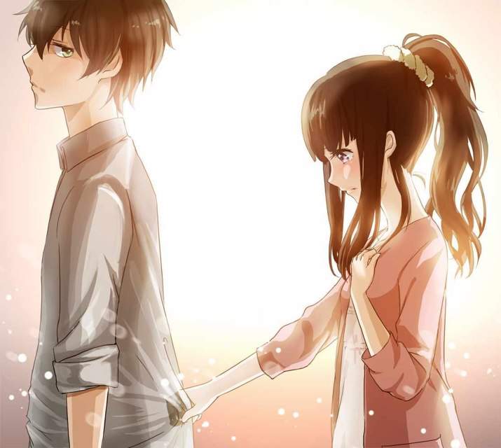 Anime girl and boy couple