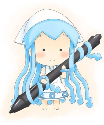 Squid Girl Anime, Anime, blue, white png | PNGEgg
