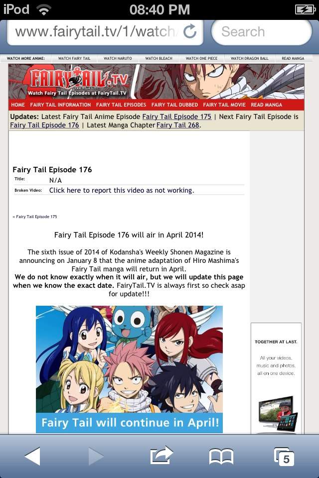 fairy tail episode 176 english dub anime