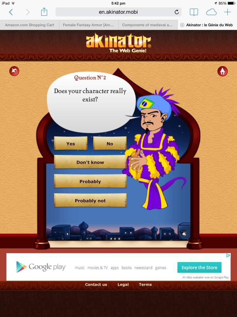 akinator the web genie game