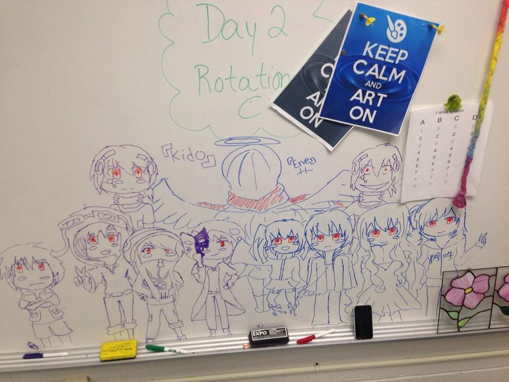 Anime art room whiteboard! | Anime Amino